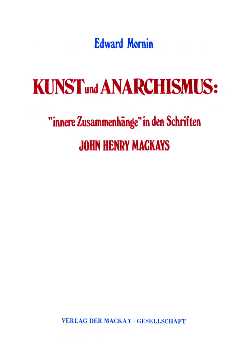 Kunst und Anarchismus