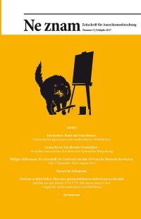 Ne znam - Zeitschrift für Anarchismusforschung, Nr. 05